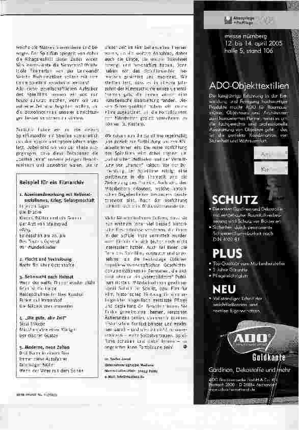 Vorschauseite 3: Wenn der Vater mit dem SohneAlte Spielfilme als historisches Handwerkszeug für die Biografiearbeit. Beispiele aus und für die Praxis.