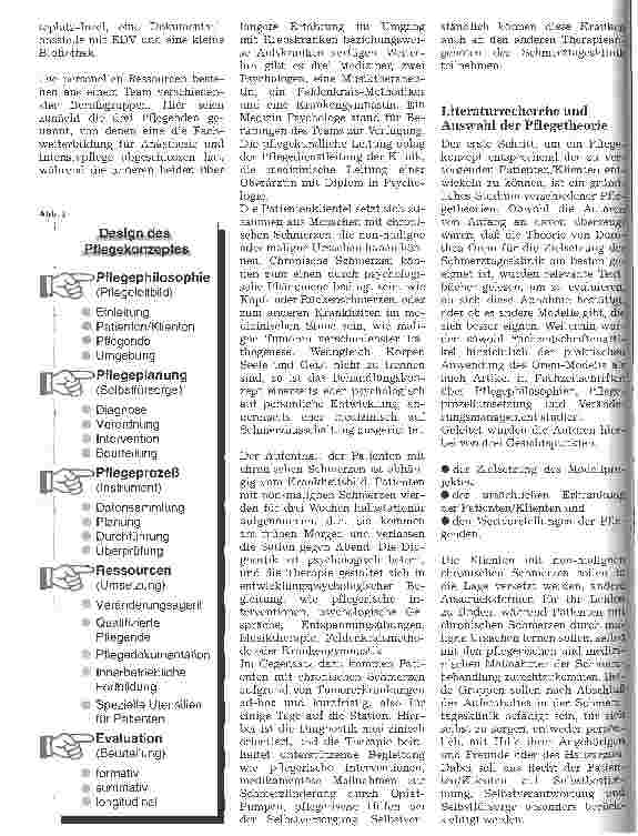 Vorschauseite 2: Pflegetheorie nach Dorothea Orem Von der Pflegephilosophie zur Aufgabenbeschreibung - angewandt in einer Schmerztagesklinik