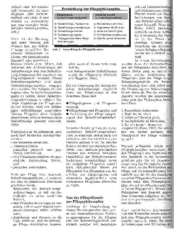 Vorschauseite 6: Pflegetheorie nach Dorothea Orem Von der Pflegephilosophie zur Aufgabenbeschreibung - angewandt in einer Schmerztagesklinik