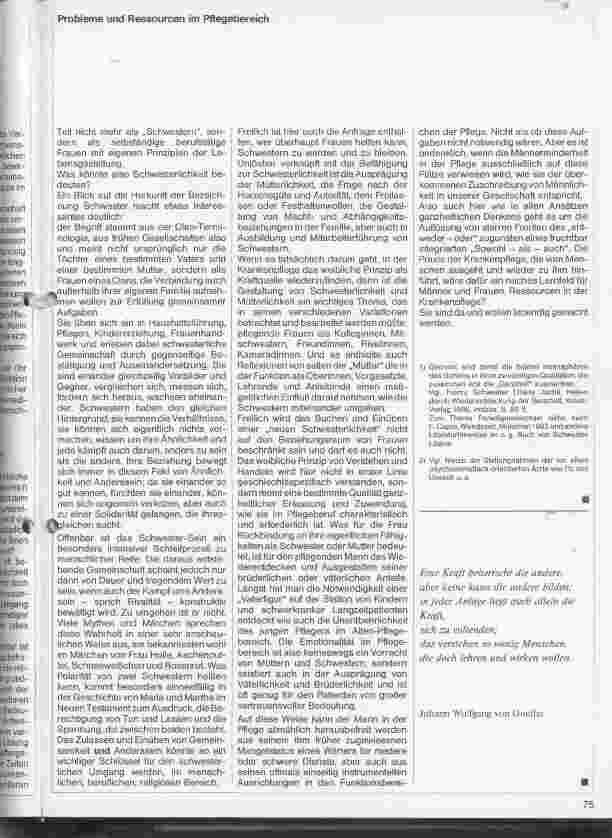 Vorschauseite 3: Probleme und Ressourcen im Pflegebereich