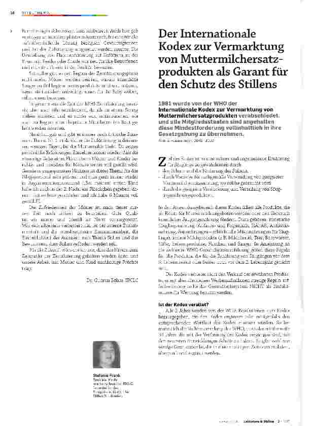 Vorschauseite 3: Das Babyfreundliche Krankenhaus -ein gewinnbringender Prozess