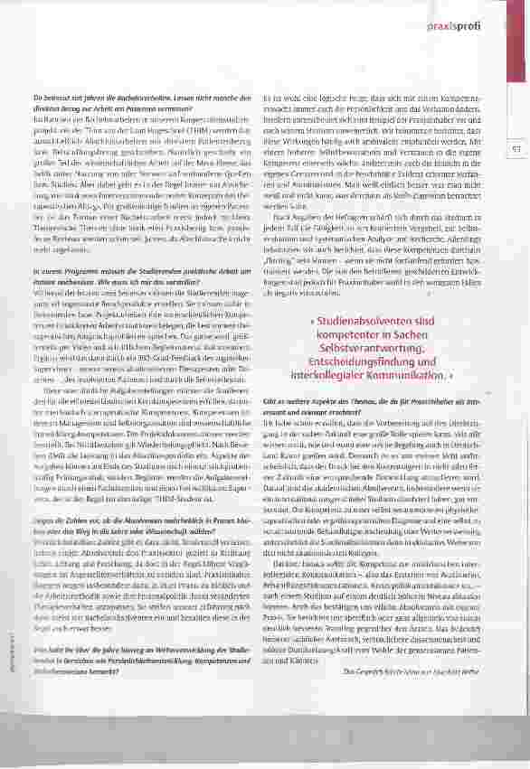 Vorschauseite 2: Im Praxisalltag ist der Therapieerfolg das Kernziel
