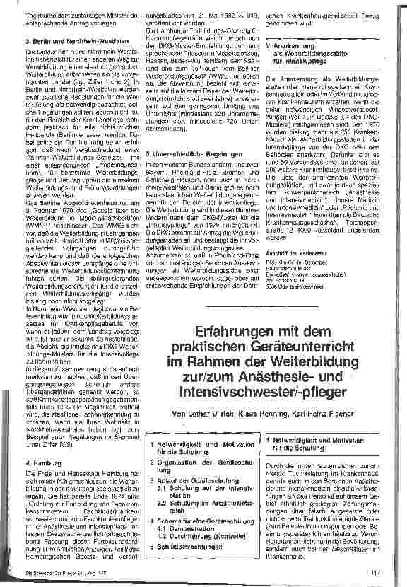 Vorschauseite 4: Notwendigkeit und Bedeutung der Weiterbildung zu Fachpersonal in der Intensivpflege, Anästhesie, Inneren Medizin und Pädiatrie