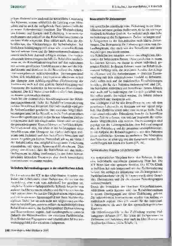 Vorschauseite 3: Die Umsetzung der ICF im Spannungsfeld von Kontext und neurorehabilitativer Intervention