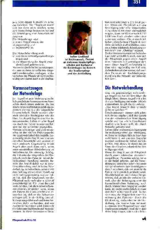 Vorschauseite 2: Gewalt - was tun? Angemessenes Verhalten in Krisensituationen
