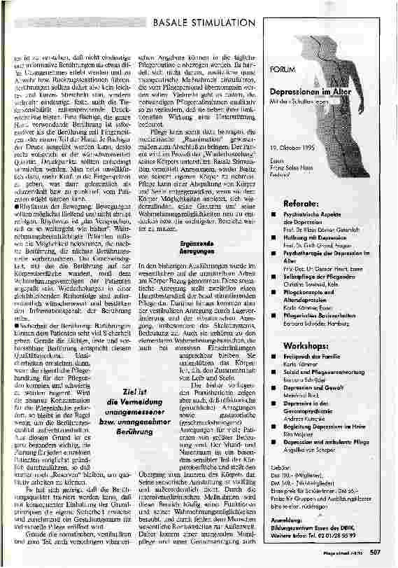 Vorschauseite 4: Basale Stimulation Ein Beitrag zur Qualifizierung der Pflege