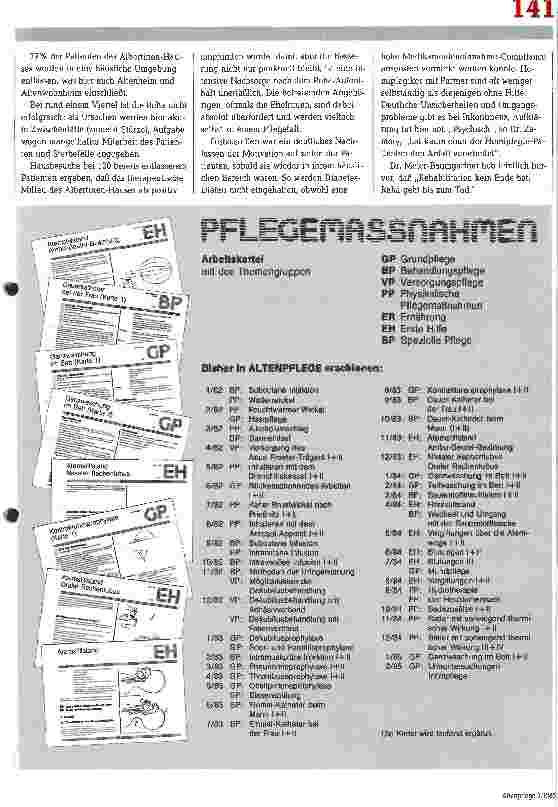 Vorschauseite 2: Reha dauert lebenslang Geriatrie-Symposium in Hamburg