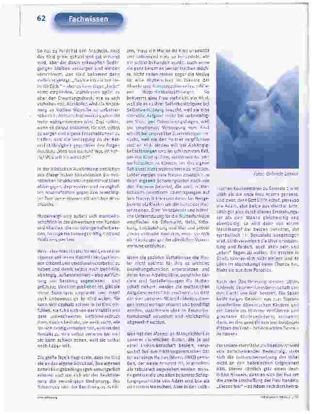 Vorschauseite 3: Der Lilith-Komplex im Hintergrund von Stillstörungen und Konflikten des Stillens