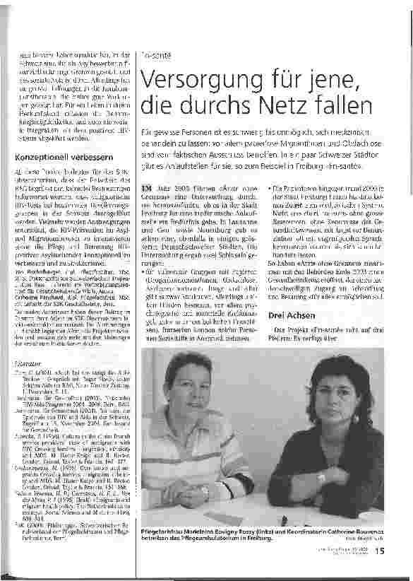 Vorschauseite 4: Prävention statt Zwangstests