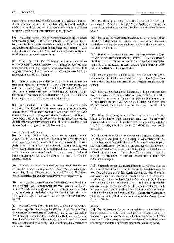 Vorschauseite 4: Haftung für fehlerhafte Produkte; Herzschrittmacher und implantiert) ar er Cardioverter-Defibrillator; Ausfallrisiko des Produkts; Körperverletzung; Explantation des Produkts, das…