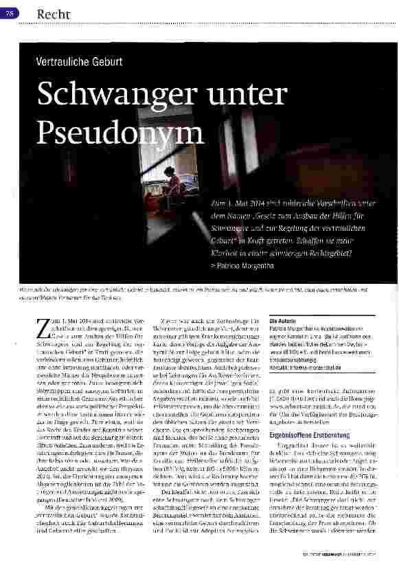Vorschauseite 1: Schwanger unter Pseudo
