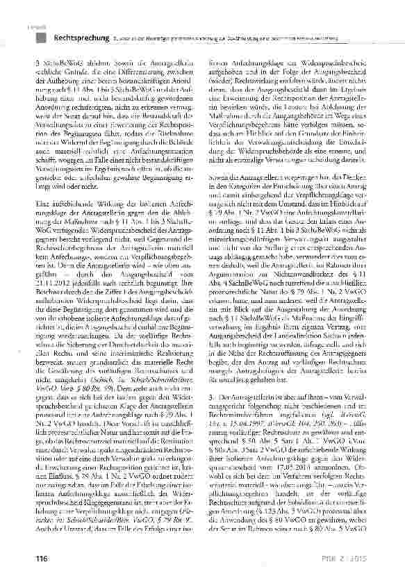 Vorschauseite 6: Zu einer an den Heimträger gerichteten Anordnung zur Gewährleistung einer bestimmten Personalausstattung