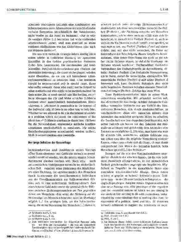 Vorschauseite 5: Einsame Entscheidungen. Zur Wiederkehr einer Problem Konstellation im Werk von Kurt Goldstein