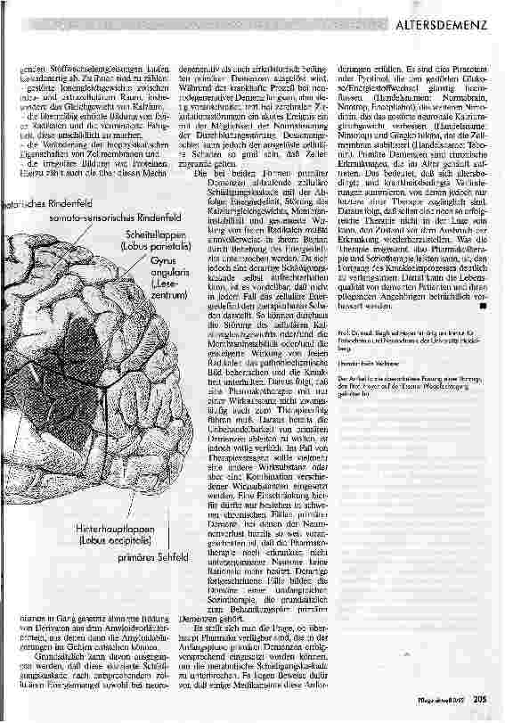Vorschauseite 3: Hirnleistungsstörungen im Alter Der Einsatz von nootropen Substanzen zur Therapie