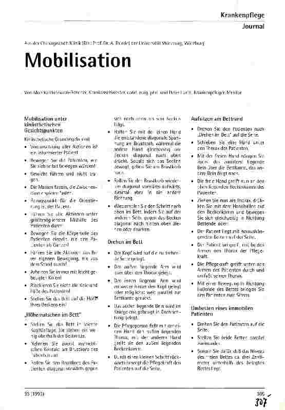 Vorschauseite 1: Mobilisation