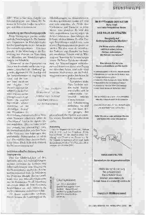 Vorschauseite 3: Problematische Partnerschaften. Selbsthilfegruppen und die Pharmaindustrie