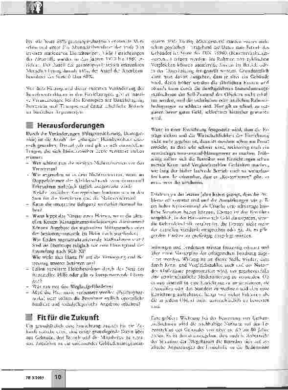 Vorschauseite 2: Eine(Pflege-) Managementaufgabe zur Zukunftssicherung