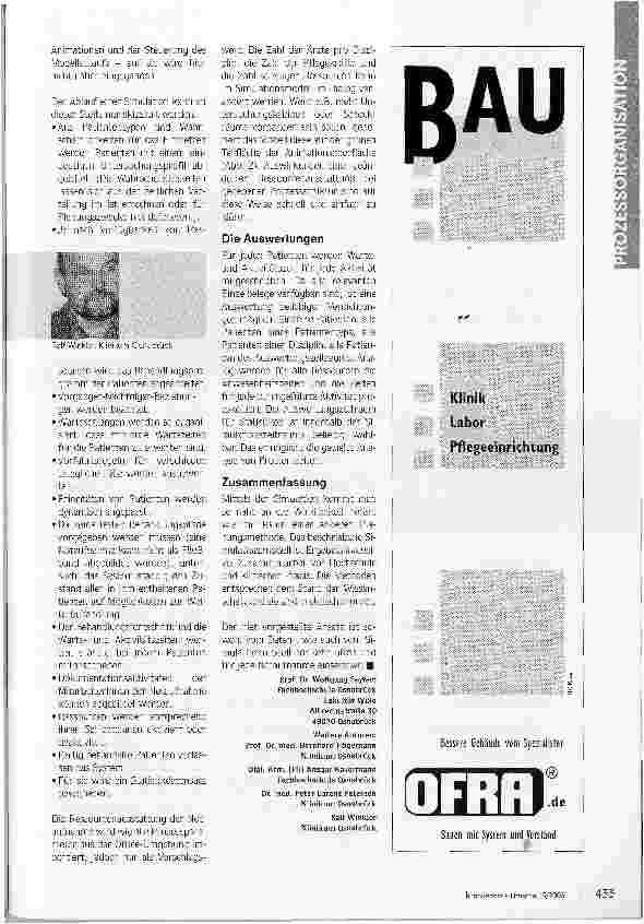 Vorschauseite 4: Per Simulation - nah an die RealitätProzessdesign und Prozesscontrolling für die Notaufnahme