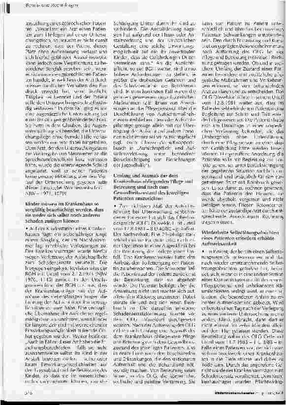 Vorschauseite 2: Aufsichtspflichtverletzungen können haftungsrechtliche Folgen nach sich ziehen