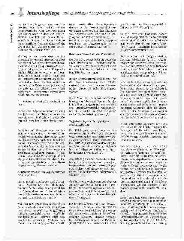 Vorschauseite 6: Erstellung und Anwendung von Isolierungsprotokollen für isolierungspflichtige Intensivpatienten