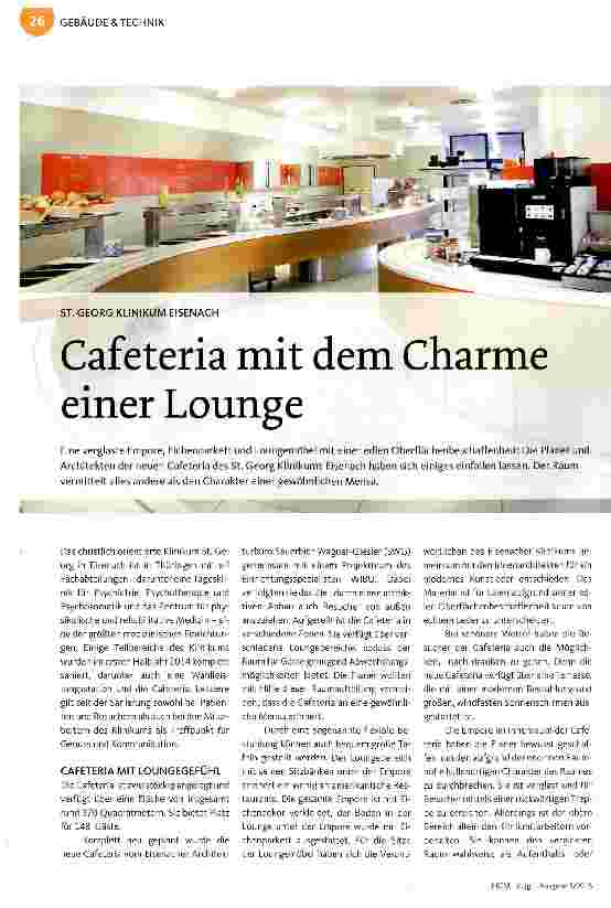 Vorschauseite 1: Cafeteria mit dem Charme einer Lounge