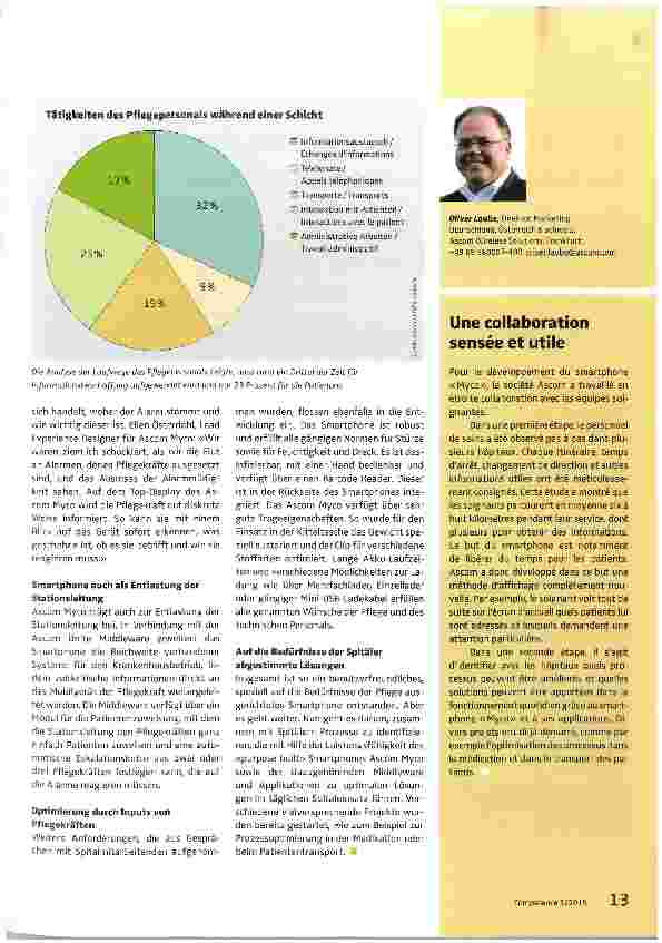 Vorschauseite 2: Sinnvolle Zusammenarbeit zwischen Technologieherstellern und Spitälern