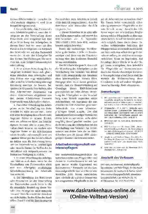 Vorschauseite 2: Lohnsteuerliche Behandlung von Rabatten für Arbeitnehmer von dritter Seite