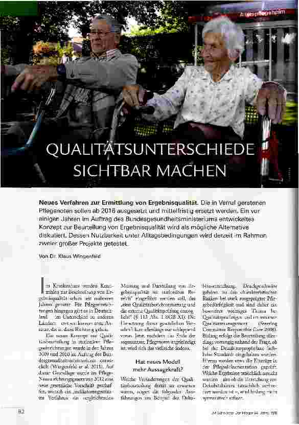 Vorschauseite 1: QUALITÄTSUNTERSCHIEDE SICHTBAR MACHEN