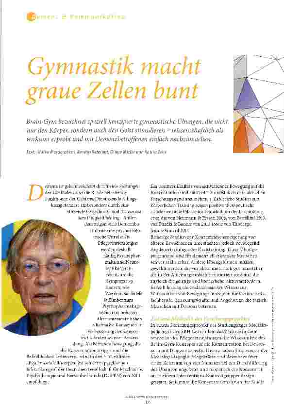 Vorschauseite 1: Gymnastik macht graue Zellen bunt