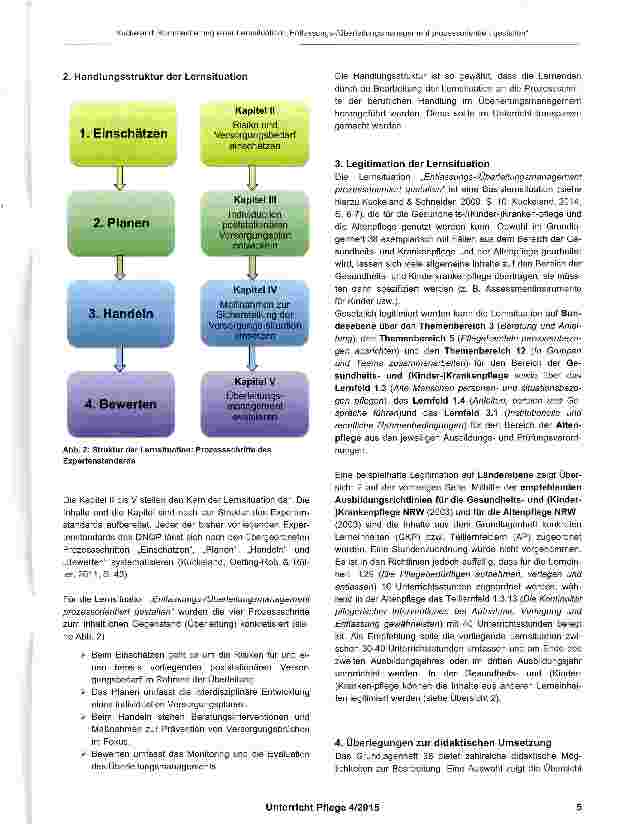 Vorschauseite 4: Kommentierung einer Lernsituation: „Entlassungs-/Uberleitungsmanagement prozessorientiert gestalten