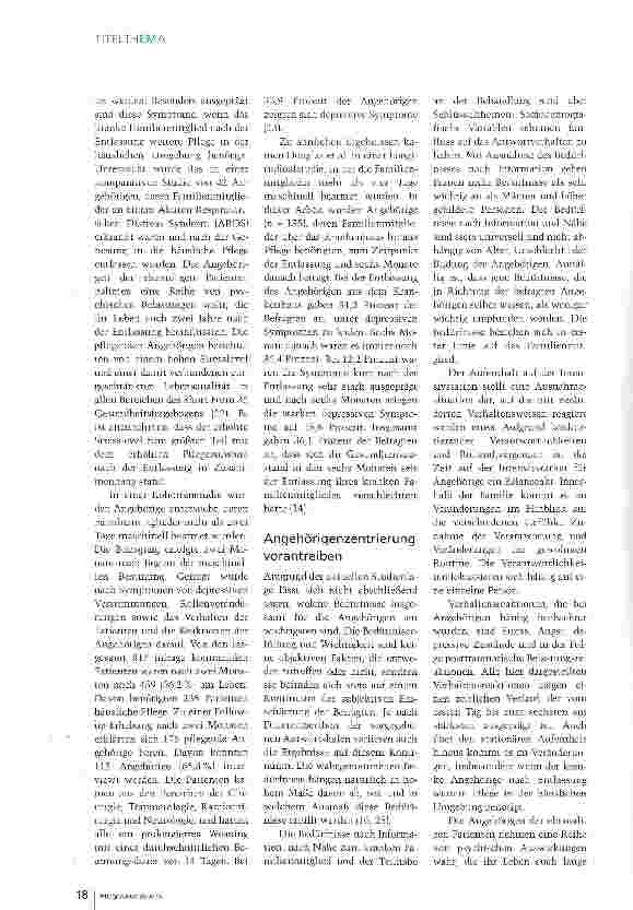 Vorschauseite 5: Angehörige wünschen sich Information, Nähe und Teilhabe