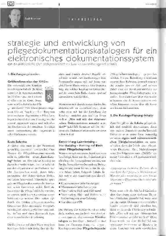 Vorschauseite 1: Strategie und entwicklung von pflegedokumentationskatalogen für ein elektronisches dokumentationssystem
