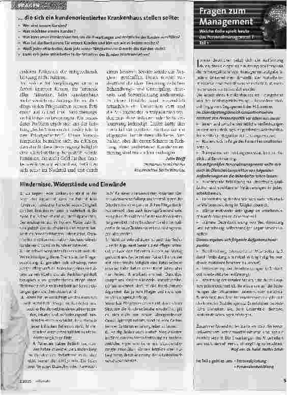 Vorschauseite 2: Kundenorientierung -wie geht das? 1. Teil: Umdenken gefordert