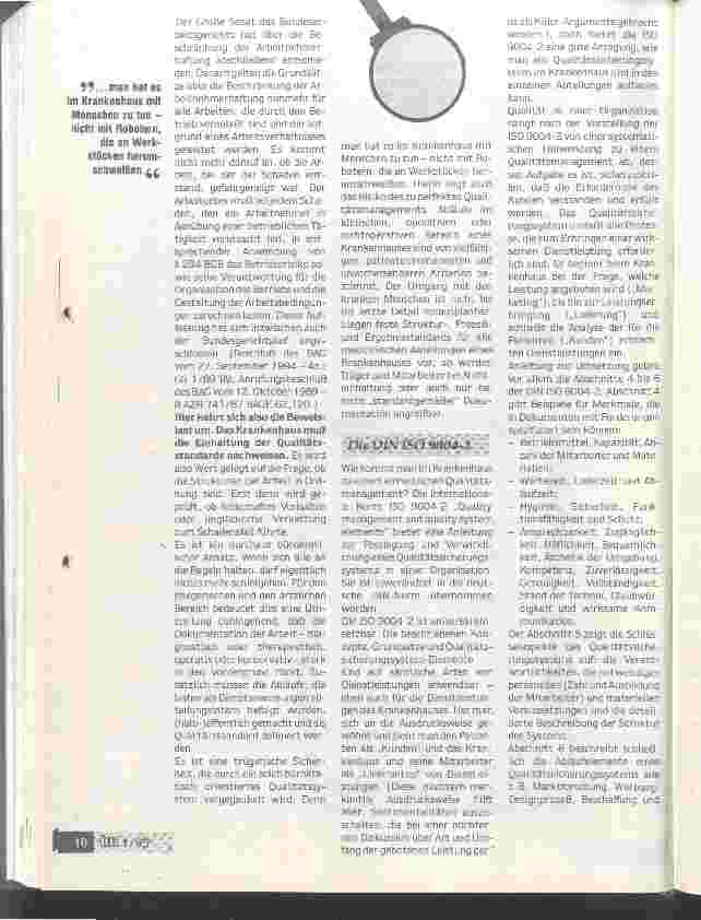 Vorschauseite 2: Die geleistete Arbeit ständig, planmäßig und kritisch zu hinterfragen.