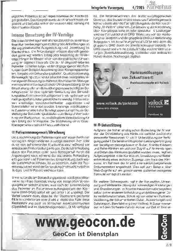 Vorschauseite 6: Erste Erfahrungen mit der Integrierten Versorgung an einem Universitätsklinikum
