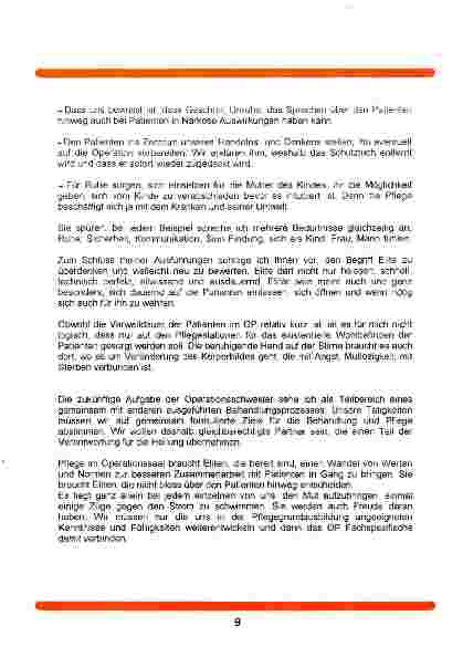 Vorschauseite 3: Pflege braucht Eliten? Operationsschwestern wohin?