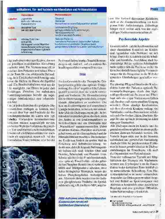 Vorschauseite 2: Dialyse im Kindesalter Überblick über die Pflege