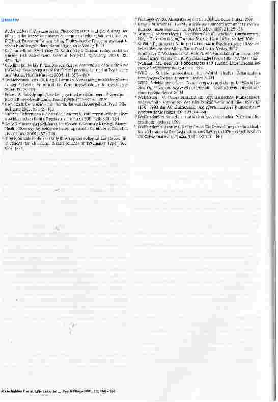 Vorschauseite 5: Wie kann der pflegerische Beitrag zur Einschätzung der Suizidalität systematisiert werden?