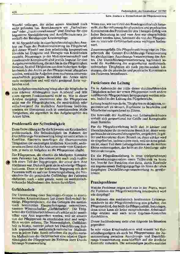Vorschauseite 3: Doppelfunktion der Pflegedienstleitung