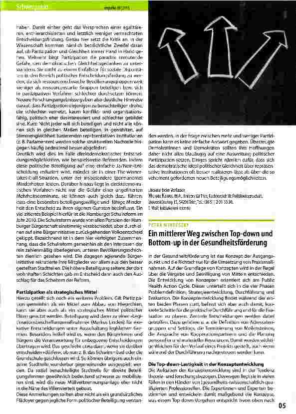 Vorschauseite 2: Ist Beteiligung immer gut und sinnvoll? Partizipation und/oder politische Gleichheit