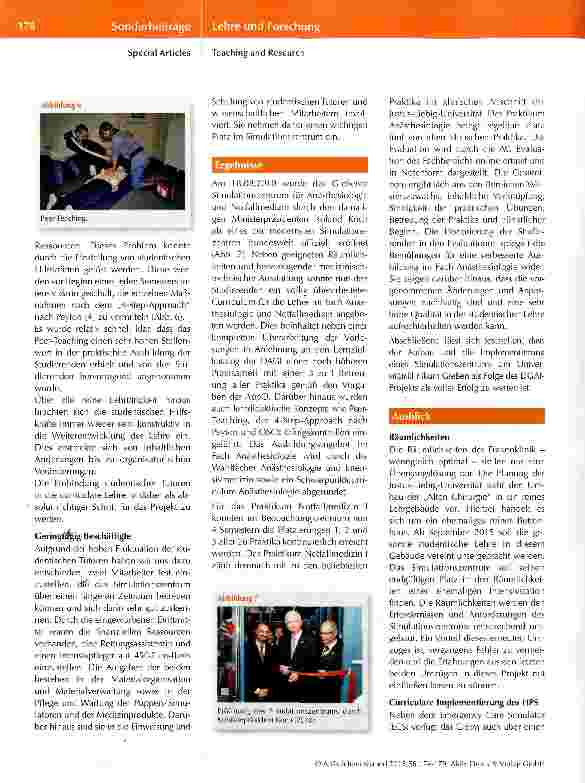 Vorschauseite 5: 10 Jahre DGAI-Projekt „Simulation in der studentischen Lehre