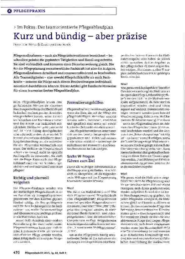Vorschauseite 1: Kurz und bündig - aber präzise