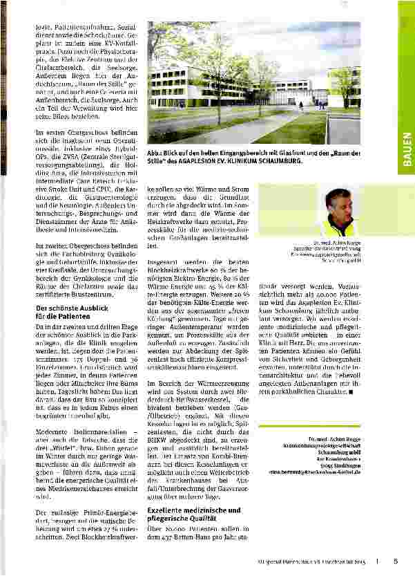 Vorschauseite 2: Gemeinsam stark Drei Kliniken mit unterschiedlicher Trägerschaft schließen sich zusammen