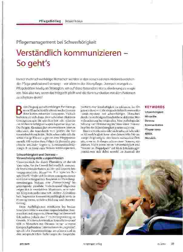 Vorschauseite 1: Verständlich kommunizieren -So gehts