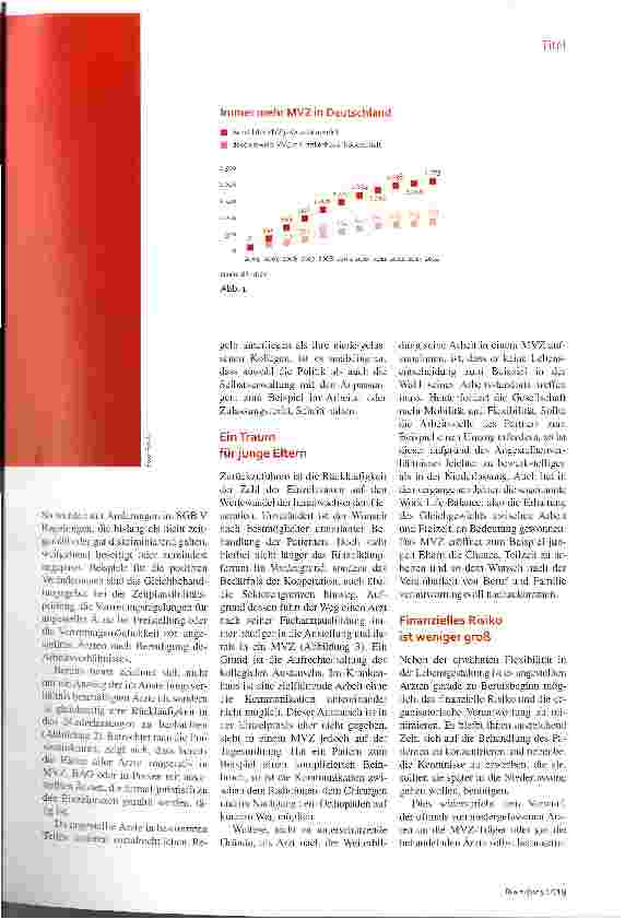 Vorschauseite 2: Angestellte Ärzte im MVZ Bedürfnis nach Kooperation