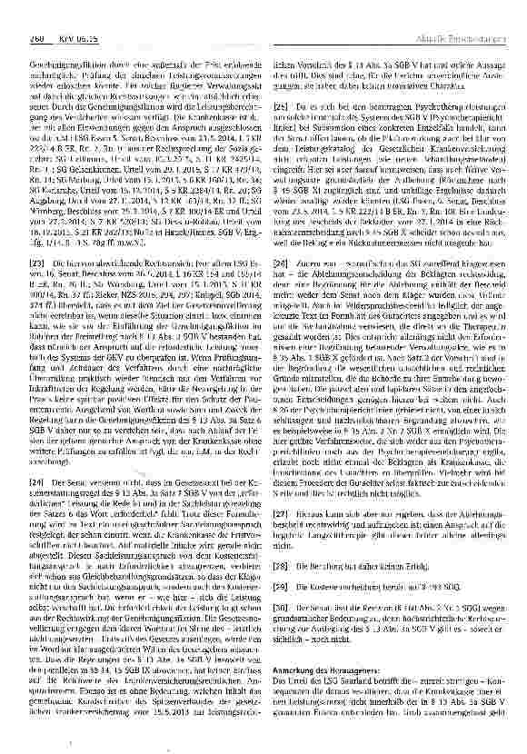 Vorschauseite 3: Krankenversicherungsrecht Kostenerstattung - Genehmigungsfiktion bei Ablauf der Frist -Umfang des Koste nerstattungs an Spruchs § 13 Abs. 3aSGB V
