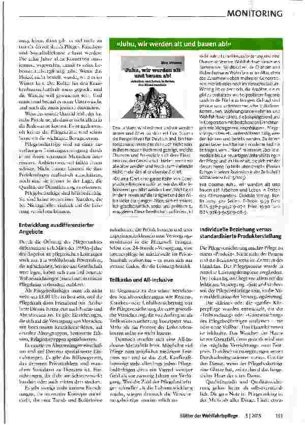 Vorschauseite 2: Zwischen Geschäft und politischem Projekt