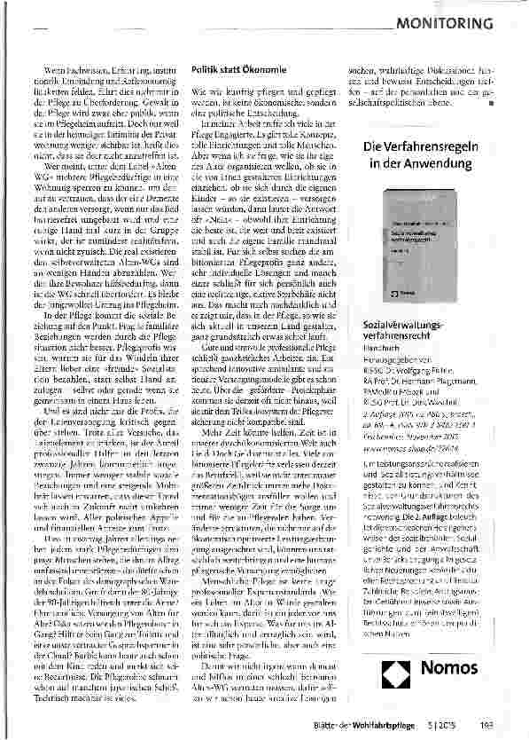 Vorschauseite 4: Zwischen Geschäft und politischem Projekt