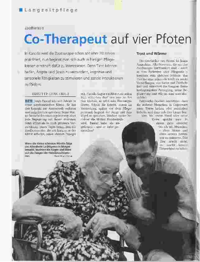 Vorschauseite 1: Co-Therapeut auf vier Pfoten