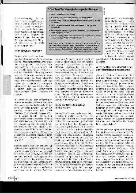 Vorschauseite 3: Medizin + Pflege im Dialog